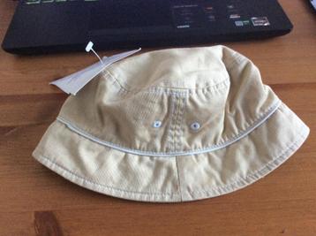 kinder bucket hat beige, 47 cm. Nieuw