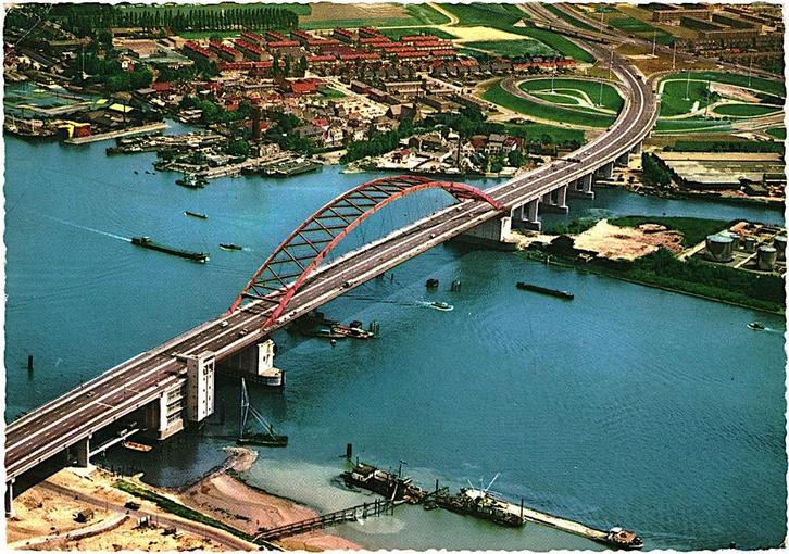 914243 Rotterdam Van Brienenoordbrug brug ZH 1970 Gelopen, Verzamelen, Ansichtkaarten | Nederland, Gelopen, Zuid-Holland, 1960 tot 1980