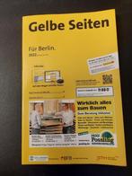 Gelbe Seiten für Berlin 2022, Nieuw, Telefoongids Berlijn, Ophalen of Verzenden
