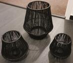 Set windlichten zwart  zgan, Zwart, Ophalen of Verzenden, Zo goed als nieuw, Metaal