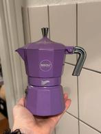 Paarse perculator koffie handformaar, Afneembaar waterreservoir, Koffiemachine, Gemalen koffie, Ophalen of Verzenden