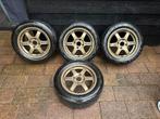 Volk racing rays te37 Honda Civic/integra 15inch 4x114,3/100, Ophalen, Zomerbanden