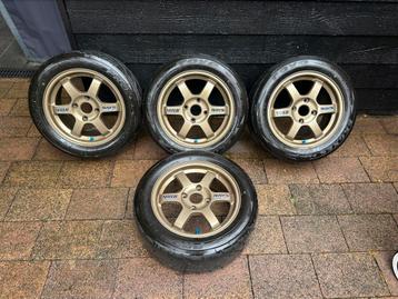 Volk racing rays te37 Honda Civic/integra 15inch 4x114,3/100 beschikbaar voor biedingen