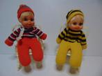2 nog mooie Vintage lucifer popje 15 cm, El Greco 70's, Verzamelen, Poppen, Verzenden, Gebruikt, Pop
