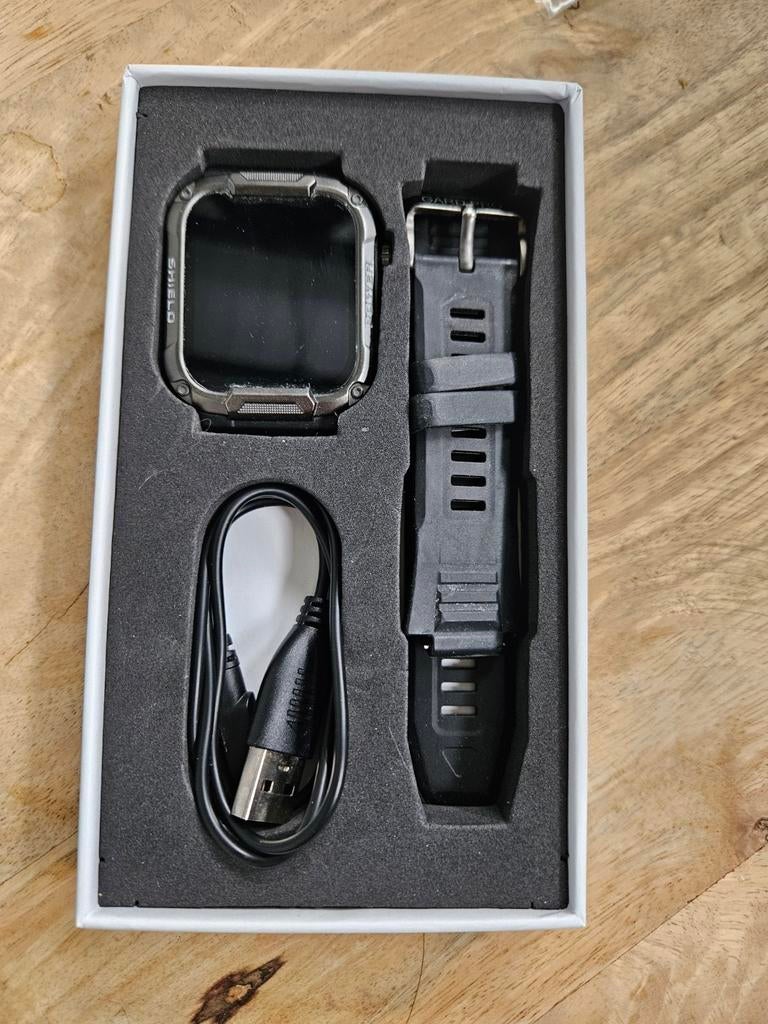 Heren smartwatch Gard pro, Sieraden, Tassen en Uiterlijk, Smartwatches, Ophalen of Verzenden, Zo goed als nieuw, Zwart, Android