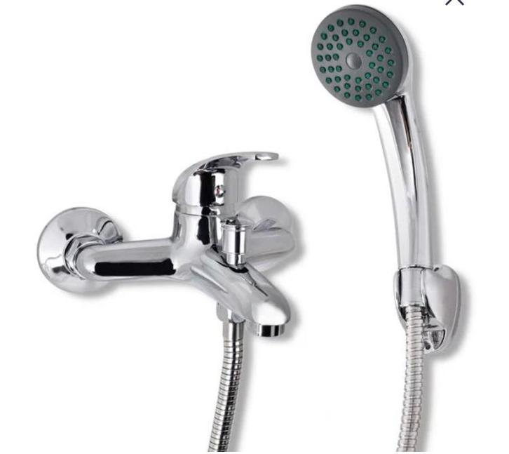 Nieuwe bad en douche kraan m handdouche douchekraan badkraan, Doe-het-zelf en Verbouw, Sanitair, Nieuw, Douche, Chroom, Ophalen of Verzenden