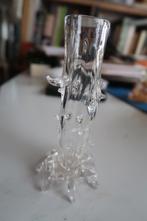 vaasje ,hoogte 15 cm met knobbels en een pontil-merk-antiek, Ophalen of Verzenden