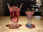 Rose Vazen 2 stuks Mint Staat, Minder dan 50 cm, Glas, Ophalen of Verzenden, Zo goed als nieuw