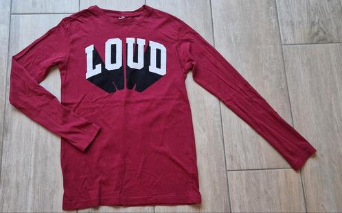 158/164 Zgan stoere longsleeve met tekst Loud, Kinderen en Baby's, Kinderkleding | Maat 158, Zo goed als nieuw, Shirt of Longsleeve