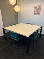 Grote, vierkante tafel, Huis en Inrichting, Tafels | Eettafels, Gebruikt, 150 tot 200 cm, Vierkant, Vijf personen of meer