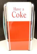 2 SERVET HOUDERS V METAAL VINTAGE COCA COLA, MINT GEEL/GROEN, Verzenden, Zo goed als nieuw