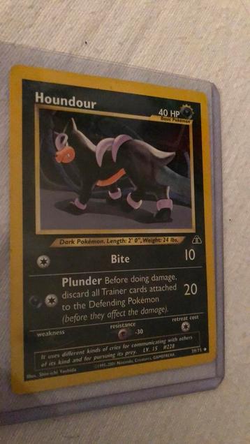 pokemon card Houndour 1995