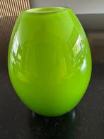 Groene vaas van glas, Antiek en Kunst, Verzenden