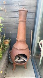 Tuinkachel met hout hok incl droog hout om te stoken, Tuin en Terras, Tuinhaarden, Ophalen of Verzenden, Gebruikt
