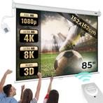 Scherm beamerscherm met motor projectiescherm Full HD 3D, Nordring 70 Garau, Info@f-cp.nl, Nieuw, Ophalen of Verzenden