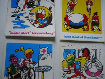 sticker oud STRIP RODE KRUIS retro vintag bloed donor boot beschikbaar voor biedingen