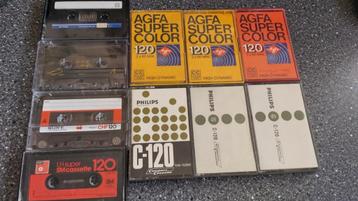 Cassettebandjes 120 minuten 10 stuks beschikbaar voor biedingen