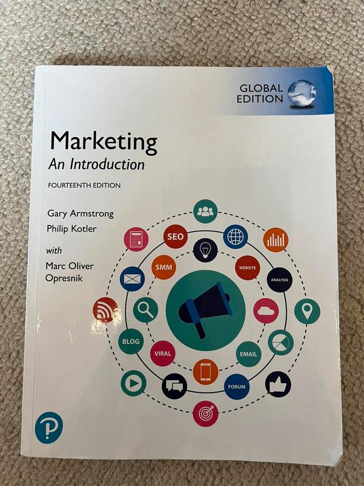 Marketing: An Introduction, Global Edition, Boeken, Studieboeken en Cursussen, Gelezen, WO, Beta, Ophalen of Verzenden