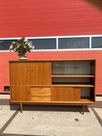 Vintage wandkast/highboard jaren 60 Deens design, teak finee, Z, Z, Z, Ophalen of Verzenden