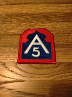 US Army , 5th Army patch, Embleem of Badge, Amerika, Ophalen of Verzenden, Landmacht