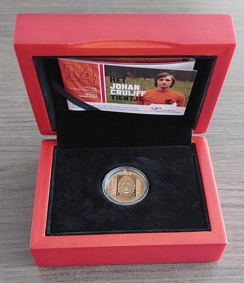 10 euro 2017 goud Johan Cruijff in complete orig. verpakking, Postzegels en Munten, Munten | Nederland, Euro's, Koningin Beatrix