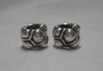 Pandora Set van 2 zilveren Journey Bead Charms nr.250, Sieraden, Tassen en Uiterlijk, Bedels, Verzenden, Pandora, Zo goed als nieuw