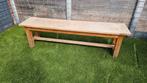 Teak houten bankje, Ophalen, Gebruikt, Tweepersoons, 150 tot 200 cm