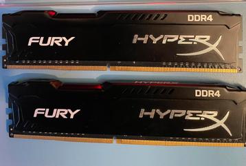 HyperX Fury DDR4 Geheugen - 2x4,  8GB kit beschikbaar voor biedingen