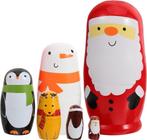 kerstman-matroesjka-poppen  6 stuks, Ophalen of Verzenden, Nieuw