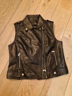 Kunstleren giletje dames maat L - Prima staat!, Kleding | Dames, Bodywarmers, Ophalen of Verzenden, Gedragen, Maat 42/44 (L), Zwart