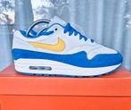 Nike Air Max 1 Amarillo Signal Blue - maat 42, Overige kleuren, Nike, Ophalen of Verzenden, Sneakers of Gympen