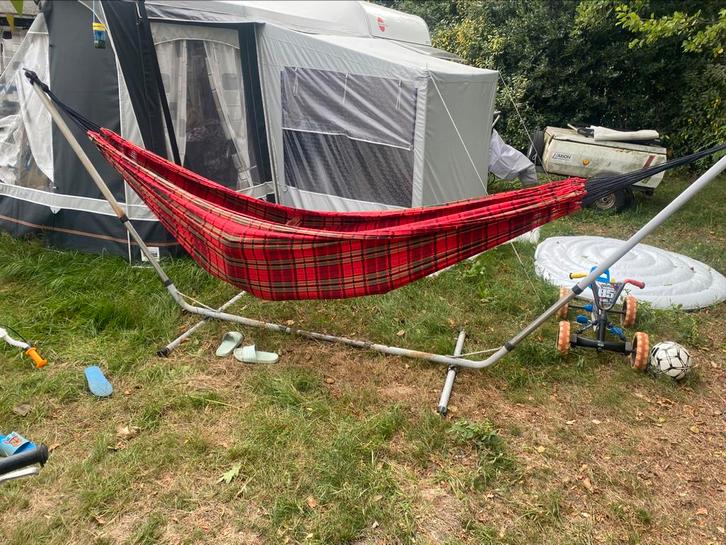 Hangmat met steun, Tuin en Terras, Hangmatten, Zo goed als nieuw, Ophalen of Verzenden