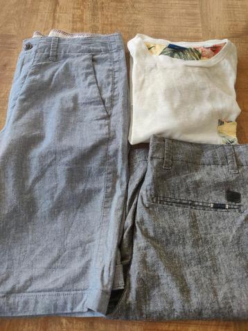 Nieuwstaar 2 korte broeken + T shirt Jack & Jones maat S beschikbaar voor biedingen