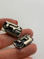 Z210 Prachtige zilveren manchetknopen brutalist, Sieraden, Tassen en Uiterlijk, Antieke sieraden, Ophalen of Verzenden, Zilver