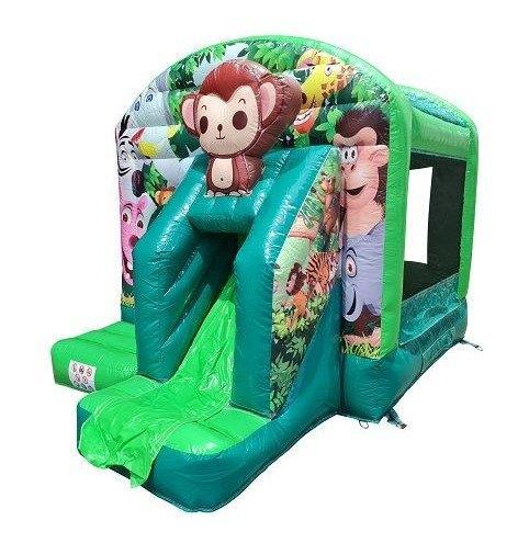 springkussen klein glijbaan multiplay JungleFun, Hobby en Vrije tijd, Feestartikelen | Verhuur, Nieuw, Overige, Ophalen of Verzenden