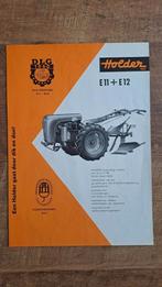 Folder HOLDER E11 en E12 tweewielige trekker, Ophalen of Verzenden, Zo goed als nieuw, Folder