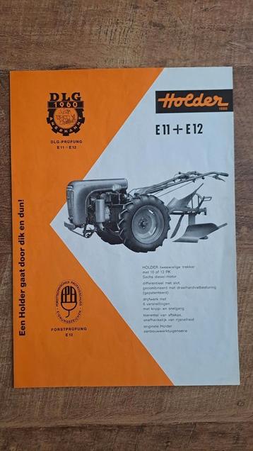 Folder HOLDER E11 en E12 tweewielige trekker  beschikbaar voor biedingen