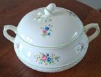 Brocante soepterrine met eikel en bloemdecor, Antiek en Kunst, Ophalen