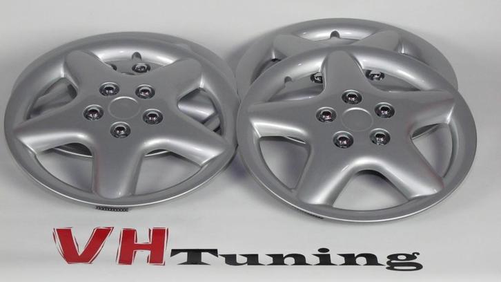 Autostyle PP 8705SL 4 Delige Wieldoppenset Idaho 15" zilver, Auto diversen, Auto-accessoires, Nieuw, Ophalen of Verzenden