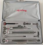 2x Vintage passer set Rotring en micronorm pennen set, Ophalen, Gebruikt, Overige typen