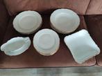 Prachtig servies met gouden rand INKA Seltman en andere, Ophalen of Verzenden, Zo goed als nieuw, Porselein, Overige stijlen