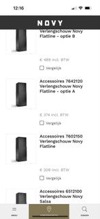 Novy Verlengschouw, Zwart, niet gebruikt,, Minder dan 50 cm, Nieuw, Ophalen of Verzenden, 100 tot 150 cm