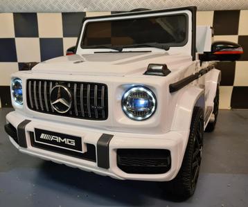 Kinderauto Mercedes G63 AMG - soft start - leren zit - RC beschikbaar voor biedingen