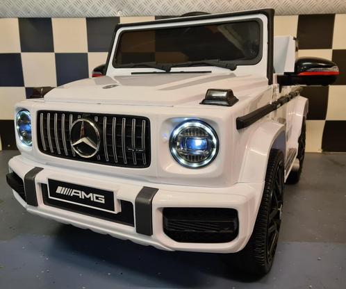 Kinderauto Mercedes G63 AMG - soft start - leren zit - RC, Kinderen en Baby's, Speelgoed | Speelgoedvoertuigen, Nieuw, Afstandsbediening