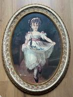 Grote ovale lijst met prent Miss Murray van Sir Lawrence, Antiek en Kunst, Kunst | Schilderijen | Klassiek, Ophalen