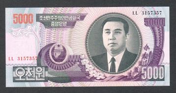 Bankbiljet - Noord Korea 5000 Won 2006 - UNC. beschikbaar voor biedingen