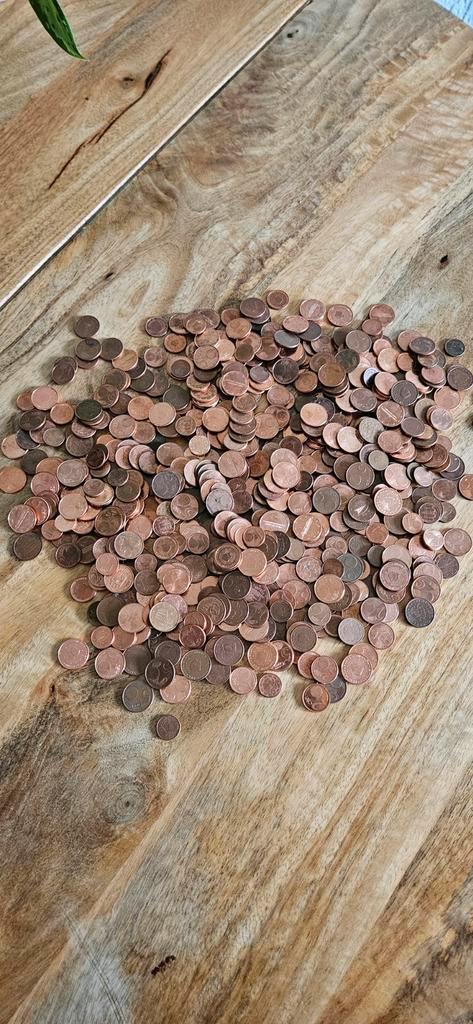 Zak vol Eurocenten - 1, 2 en 5 cent (€21,1 totaal), Postzegels en Munten, Munten | Nederland, Losse munt, Ophalen of Verzenden