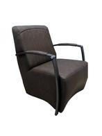 Fauteuil Angela industrieel antraciet, laatste!, Ophalen, Nieuw, 75 tot 100 cm, Stof