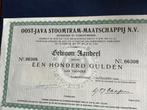 Oost-Java Stoomtram Aandeel 1949, Postzegels en Munten, Aandelen en Waardepapieren, Verzenden, 1920 tot 1950, Aandeel