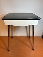 Vintage nachtkastje met Lade, Huis en Inrichting, Gebruikt, Minder dan 45 cm, ., Ophalen of Verzenden